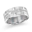 14K White Gold with Inlaid Diamonds Ring from the Executif Collection by Malo
