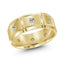 14K Yellow Gold with Inlaid Diamonds Ring from the Executif Collection by Malo