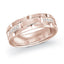 14K Rose Gold with Inlaid Diamonds Ring from the Executif Collection by Malo