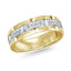 14K Yellow Gold with 14K White Gold and Inlaid Diamonds Ring from the Executif Collection by Malo