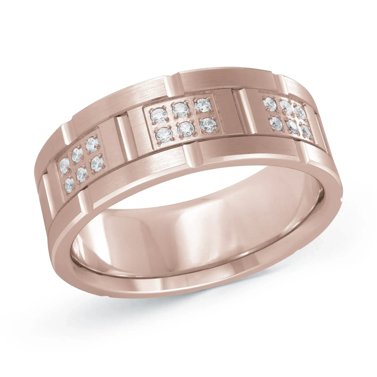 14K Rose Gold Ring from the Executif Collection by Malo