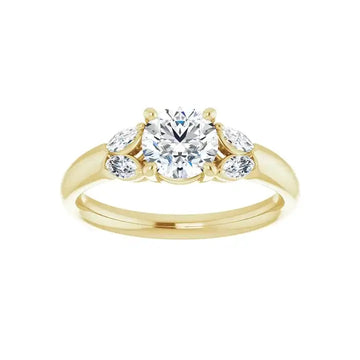 GILDA 14K Yellow Round Engagement Ring - Larson Jewelers