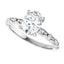 LAYLA Platinum Oval Lab Grown Diamond Engagement Ring
