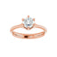 HONORA Lab Diamond Engagement Ring in 14K Rose Gold