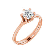 HONORA Lab Diamond Engagement Ring in 18K Rose Gold