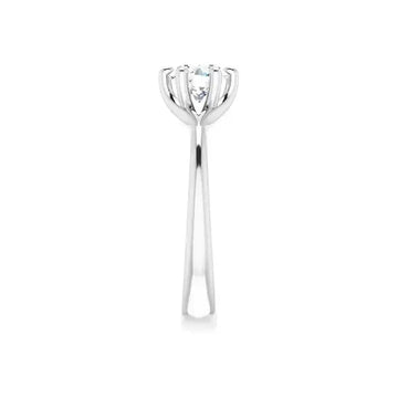 HONORA Lab Diamond Engagement Ring in Silver - Larson Jewelers