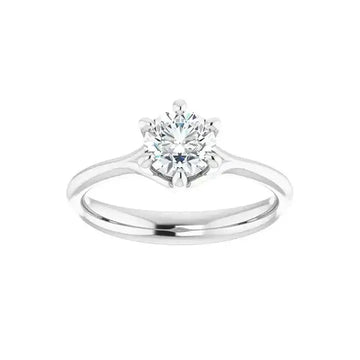 HONORA Lab Diamond Engagement Ring in Silver - Larson Jewelers