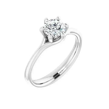 HONORA Lab Diamond Engagement Ring in Silver - Larson Jewelers