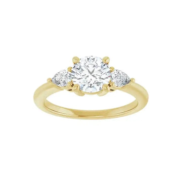 IDALIA 14K Yellow Gold Round Lab Grown Diamond Engagement Ring - Larson Jewelers