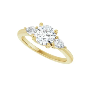 IDALIA 14K Yellow Gold Round Lab Grown Diamond Engagement Ring - Larson Jewelers