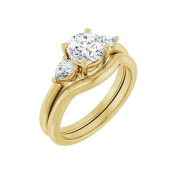 IDALIA 14K Yellow Gold Round Lab Grown Diamond Engagement Ring - Larson Jewelers