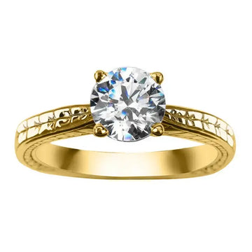 IVY Lab Diamond Engagement Ring in 18K Yellow Gold - Larson Jewelers