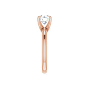 ORLA 14K Rose Gold Round Lab Grown Diamond Solitare Engagement Ring