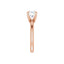 ORLA 14K Rose Gold Round Lab Grown Diamond Solitare Engagement Ring