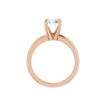 ORLA 14K Rose Gold Round Lab Grown Diamond Solitare Engagement Ring - Larson Jewelers