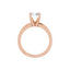 ORLA 14K Rose Gold Round Lab Grown Diamond Solitare Engagement Ring