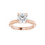 ORLA 14K Rose Gold Round Lab Grown Diamond Solitare Engagement Ring