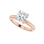 ORLA 14K Rose Gold Round Lab Grown Diamond Solitare Engagement Ring