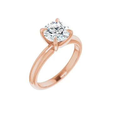 ORLA 14K Rose Gold Round Lab Grown Diamond Solitare Engagement Ring - Larson Jewelers