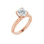 ORLA 14K Rose Gold Round Lab Grown Diamond Solitare Engagement Ring