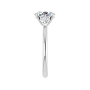 BUTTERCUP 18K White Gold Oval Lab Grown Diamond Engagement Ring