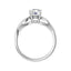 TALA 14K White Gold Round Lab Grown Diamond Engagement Ring