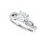 TALA 14K White Gold Round Lab Grown Diamond Engagement Ring
