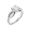 TALA 14K White Gold Round Lab Grown Diamond Engagement Ring