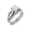 TALA 14K White Gold Round Lab Grown Diamond Engagement Ring