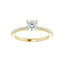 KIARA 14K Yellow Gold Round Lab Grown Diamond Engagement Ring