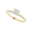 KIARA 14K Yellow Gold Round Lab Grown Diamond Engagement Ring