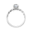 GIANNA Platinum Oval Lab Grown Diamond Engagement Ring