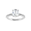 GIANNA Platinum Oval Lab Grown Diamond Engagement Ring
