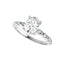 GIANNA Platinum Oval Lab Grown Diamond Engagement Ring