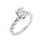 GIANNA Platinum Oval Lab Grown Diamond Engagement Ring