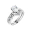 GIANNA Platinum Oval Lab Grown Diamond Engagement Ring