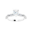 SOLANA Platinum Oval Lab Grown Diamond Engagement Ring