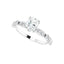 SOLANA Platinum Oval Lab Grown Diamond Engagement Ring