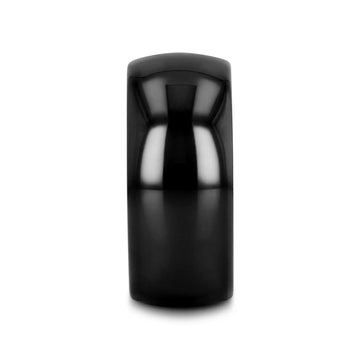 LANDON Domed Polish Finished Black Ceramic Ring - 2mm - 12mm - Larson Jewelers