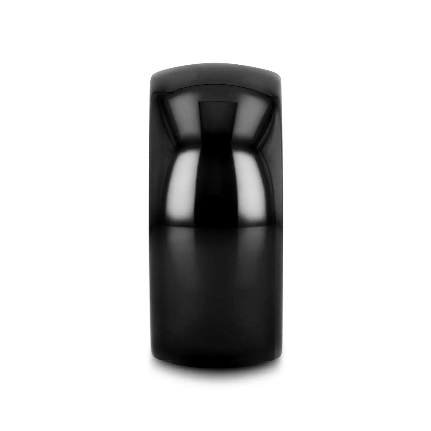 LANDON Domed Polish Finished Black Ceramic Ring - 2mm - 12mm - Larson Jewelers