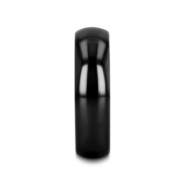 LANDON Domed Polish Finished Black Ceramic Ring - 2mm - 12mm - Larson Jewelers