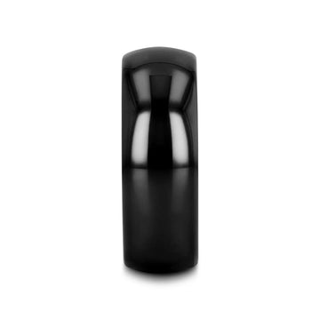 LANDON Domed Polish Finished Black Ceramic Ring - 2mm - 12mm - Larson Jewelers