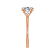 BUTTERCUP 18K Rose Gold Oval Lab Grown Diamond Engagement Ring