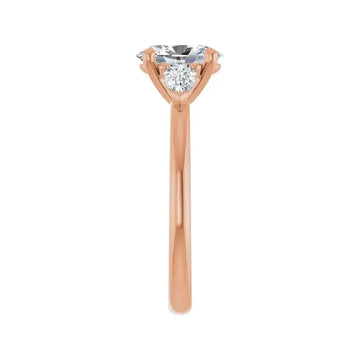 BUTTERCUP 18K Rose Gold Oval Lab Grown Diamond Engagement Ring - Larson Jewelers