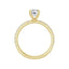 AMELIA 18K Yellow Gold Round Lab Grown Diamond French-Set Engagement Ring