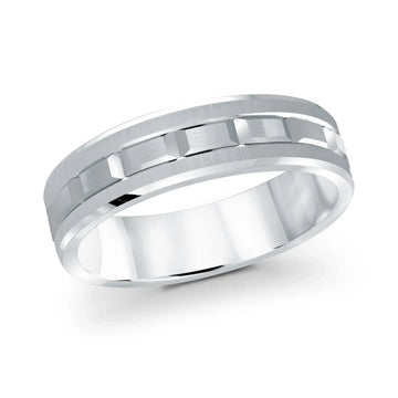 14K White Gold Ring from the Executif Collection by Malo