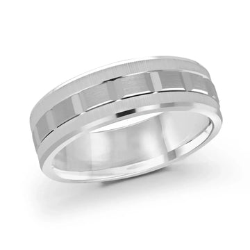 14K White Gold Ring from the Executif Collection by Malo
