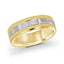 14K Yellow Gold with 14K White Gold Ring from the Executif Collection by Malo