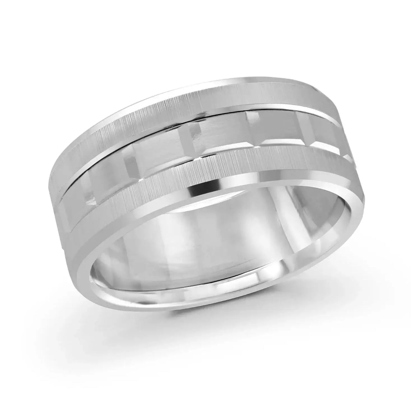 14K White Gold Ring from the Executif Collection by Malo