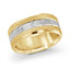 14K Yellow Gold with 14K White Gold Ring from the Executif Collection by Malo